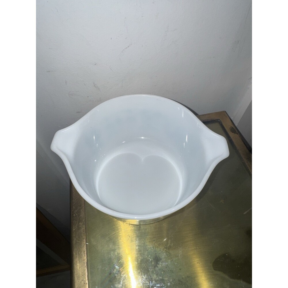 Pyrex Amish Butterprint Turquoise White 1pt Casserole Dish Vintage NO LID - Picture 3 of 7
